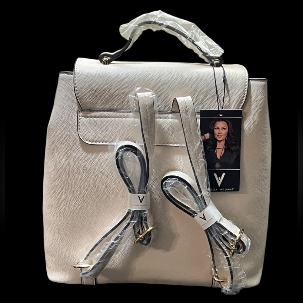 Vanessa Williams Backpack Purse Faux Leather NWT - Picture 2 of 3